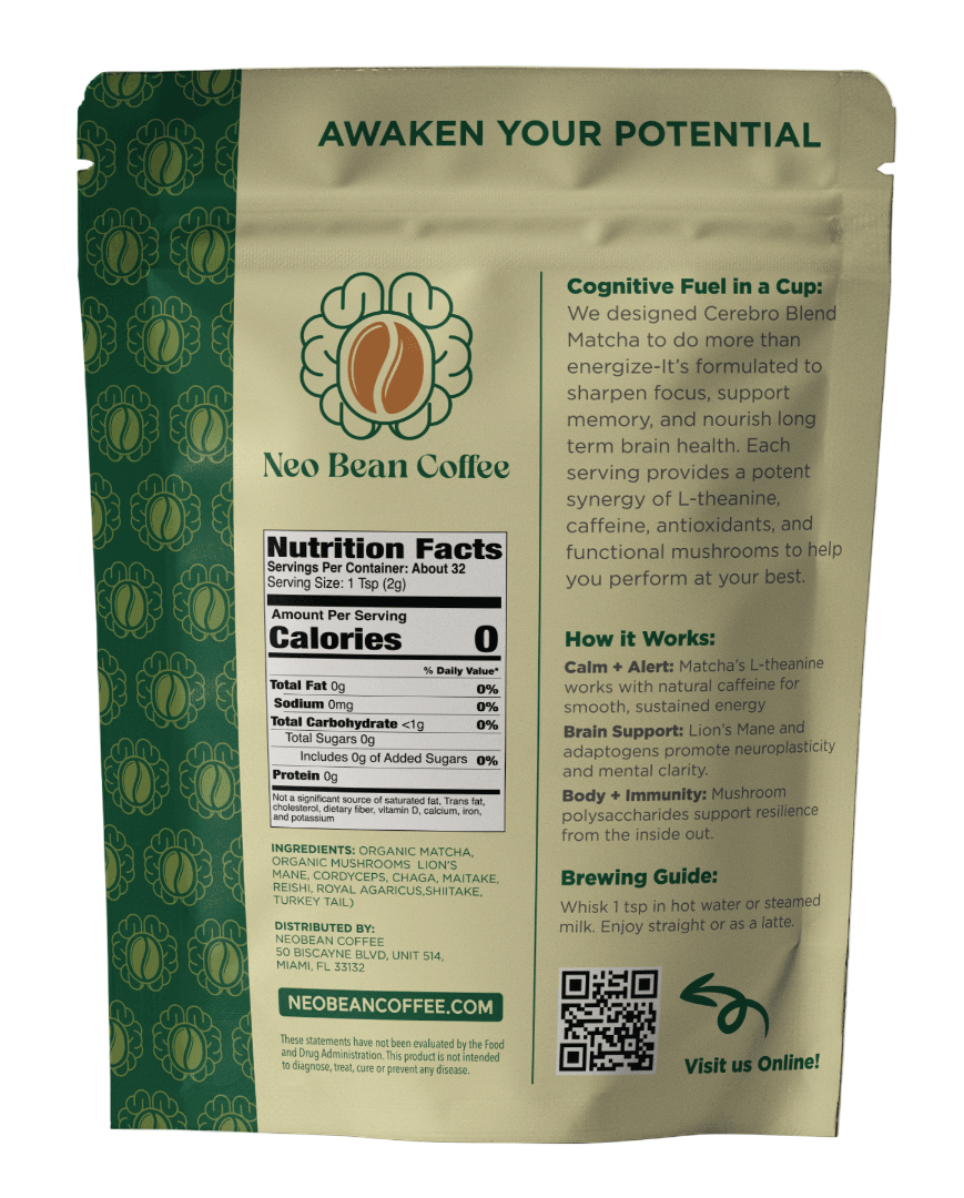 Cerebro Blend Mushroom Matcha